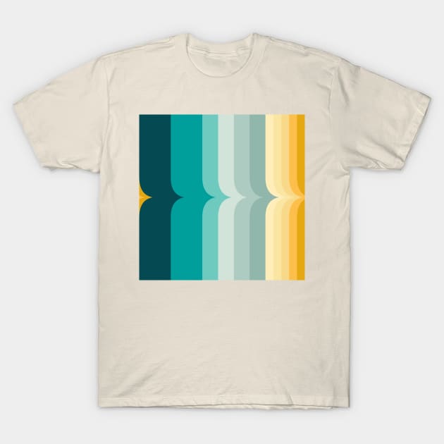 Vintage Sunset Rainbow T-Shirt by Carolina Díaz